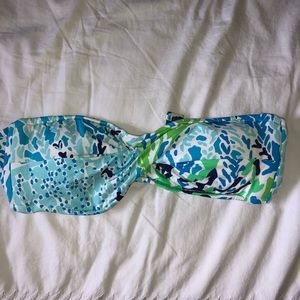 Lily Pulitzer strapless bikini top